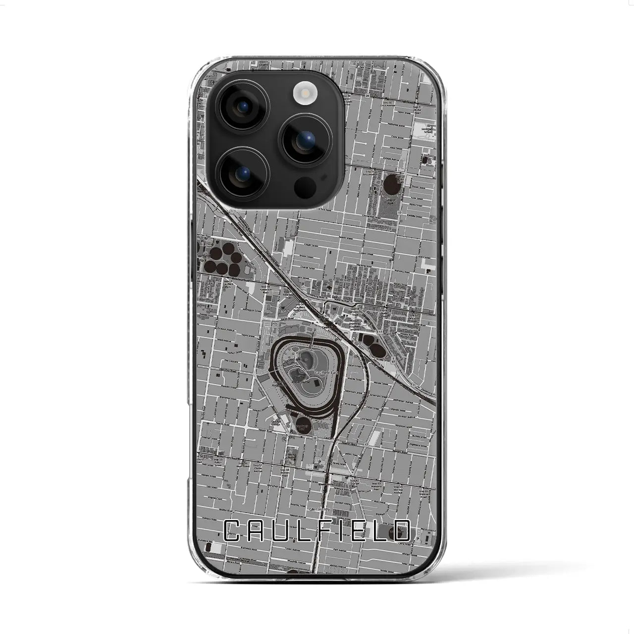 【コーフィールド(オーストラリア)】地図柄iPhoneケース(クリアタイプ)