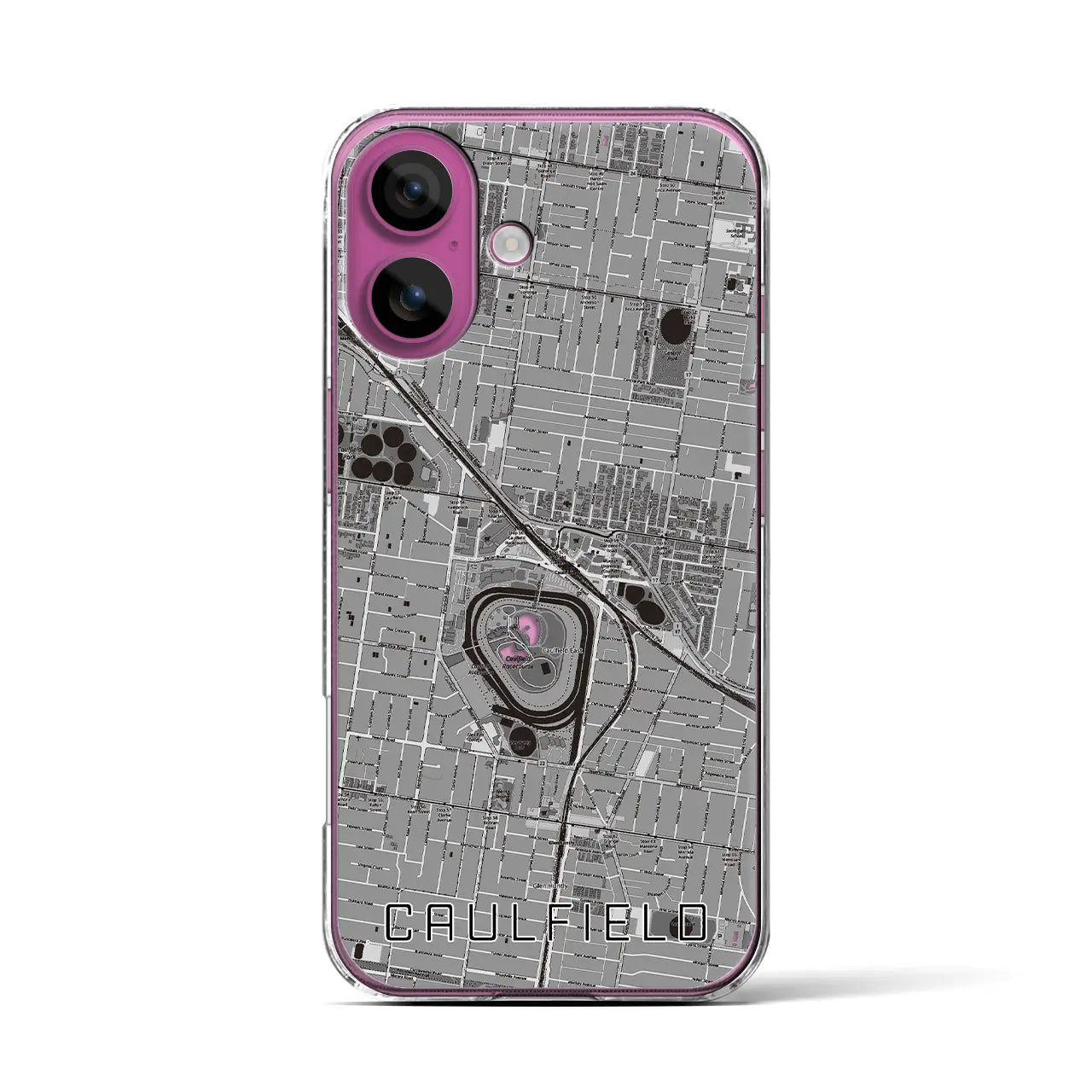 【コーフィールド(オーストラリア)】地図柄iPhoneケース(クリアタイプ)