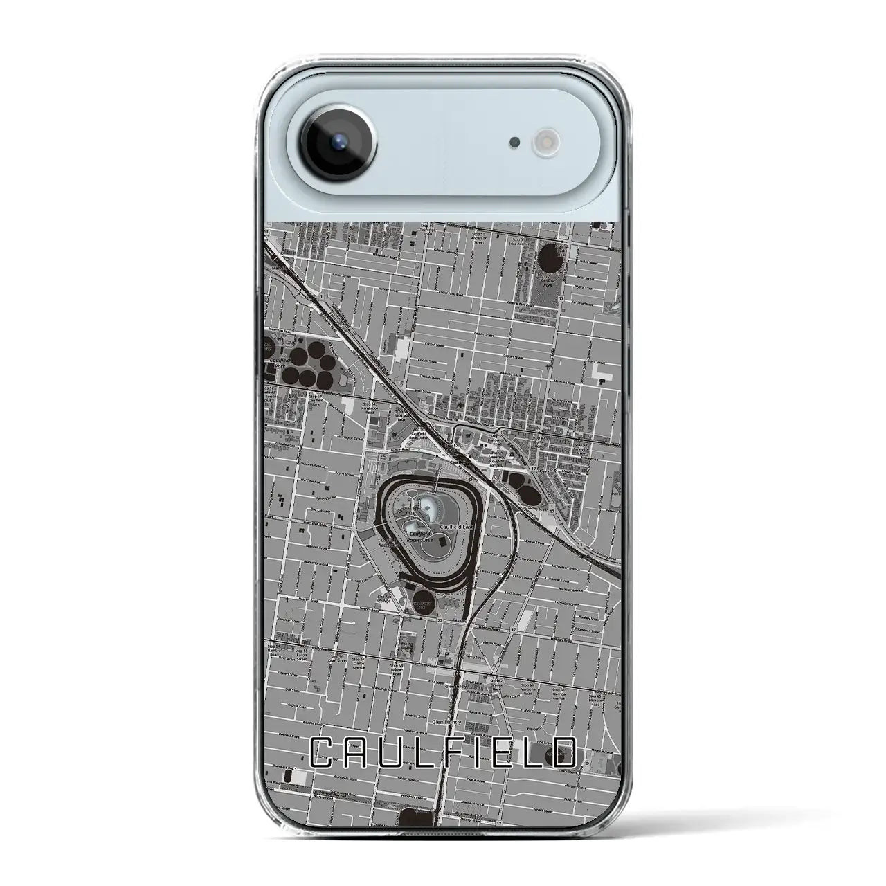 【コーフィールド(オーストラリア)】地図柄iPhoneケース(クリアタイプ)