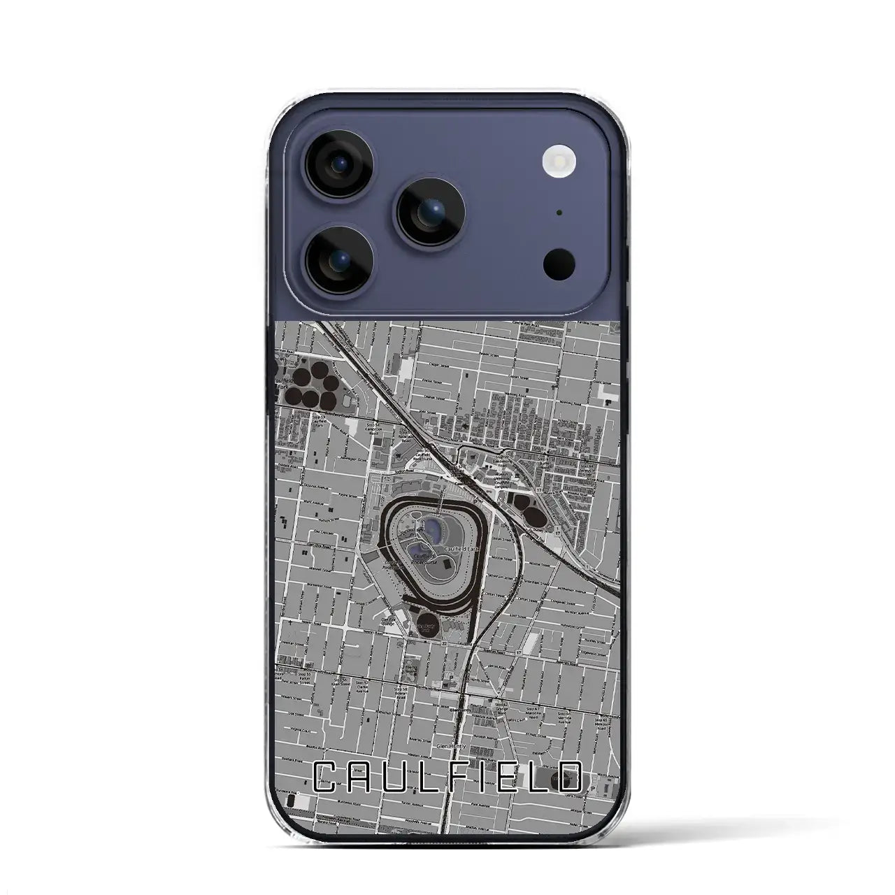 【コーフィールド(オーストラリア)】地図柄iPhoneケース(クリアタイプ)