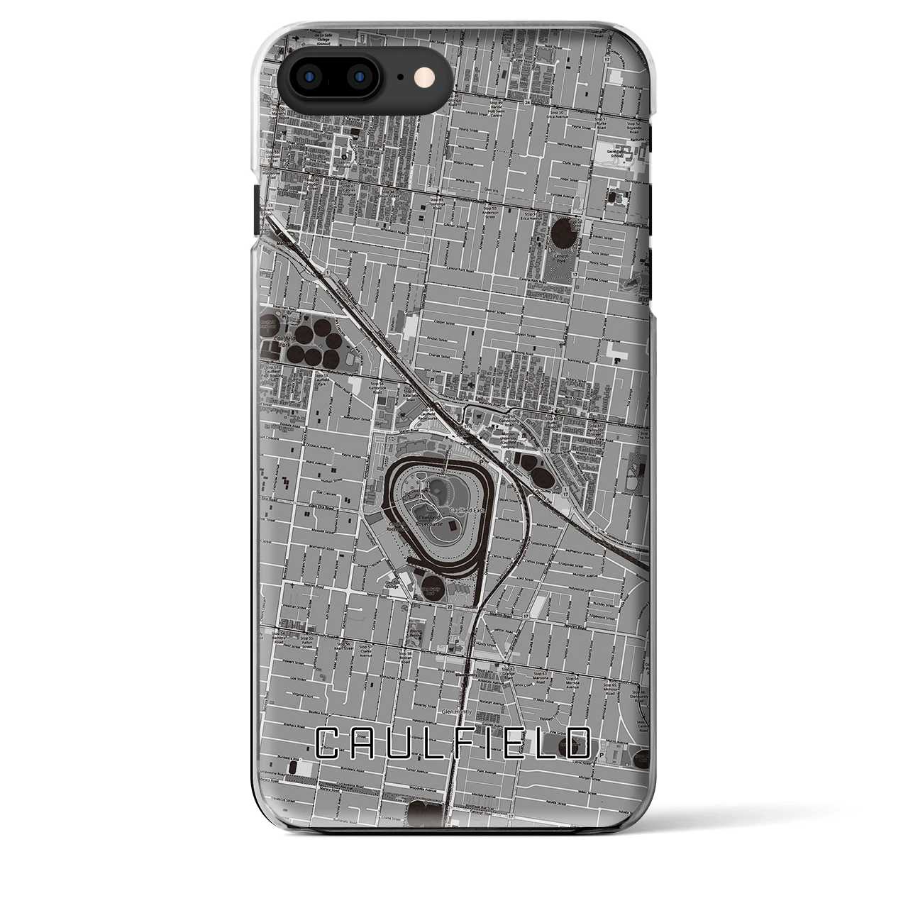 【コーフィールド(オーストラリア)】地図柄iPhoneケース(クリアタイプ)
