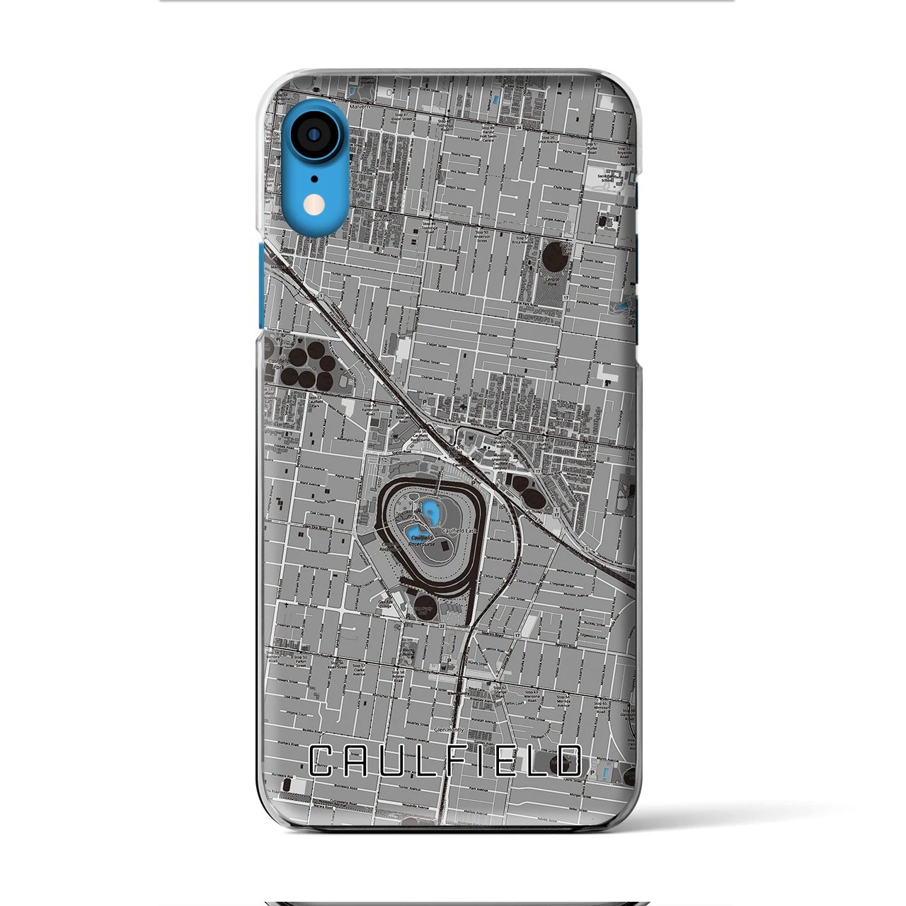 【コーフィールド(オーストラリア)】地図柄iPhoneケース(クリアタイプ)