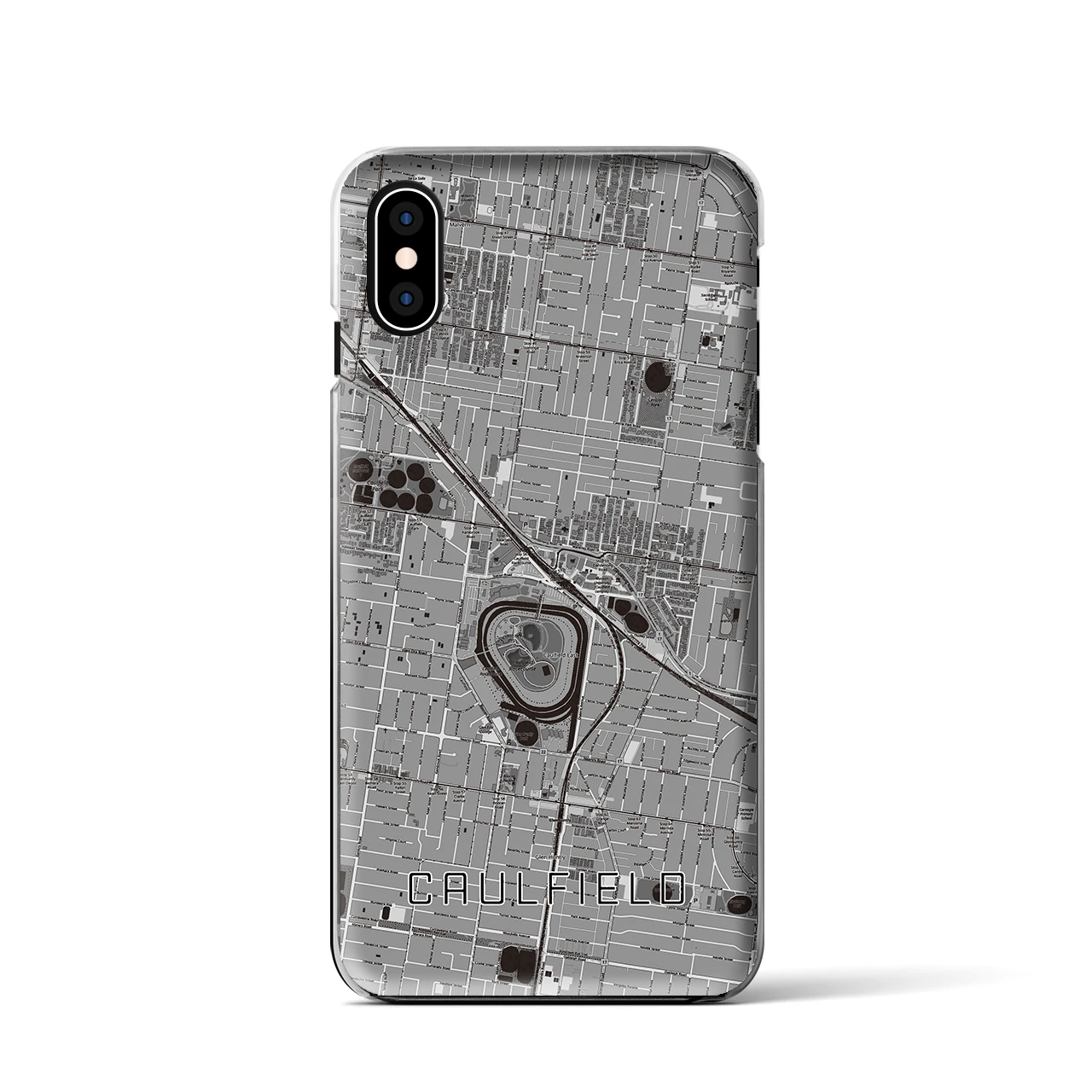 【コーフィールド(オーストラリア)】地図柄iPhoneケース(クリアタイプ)