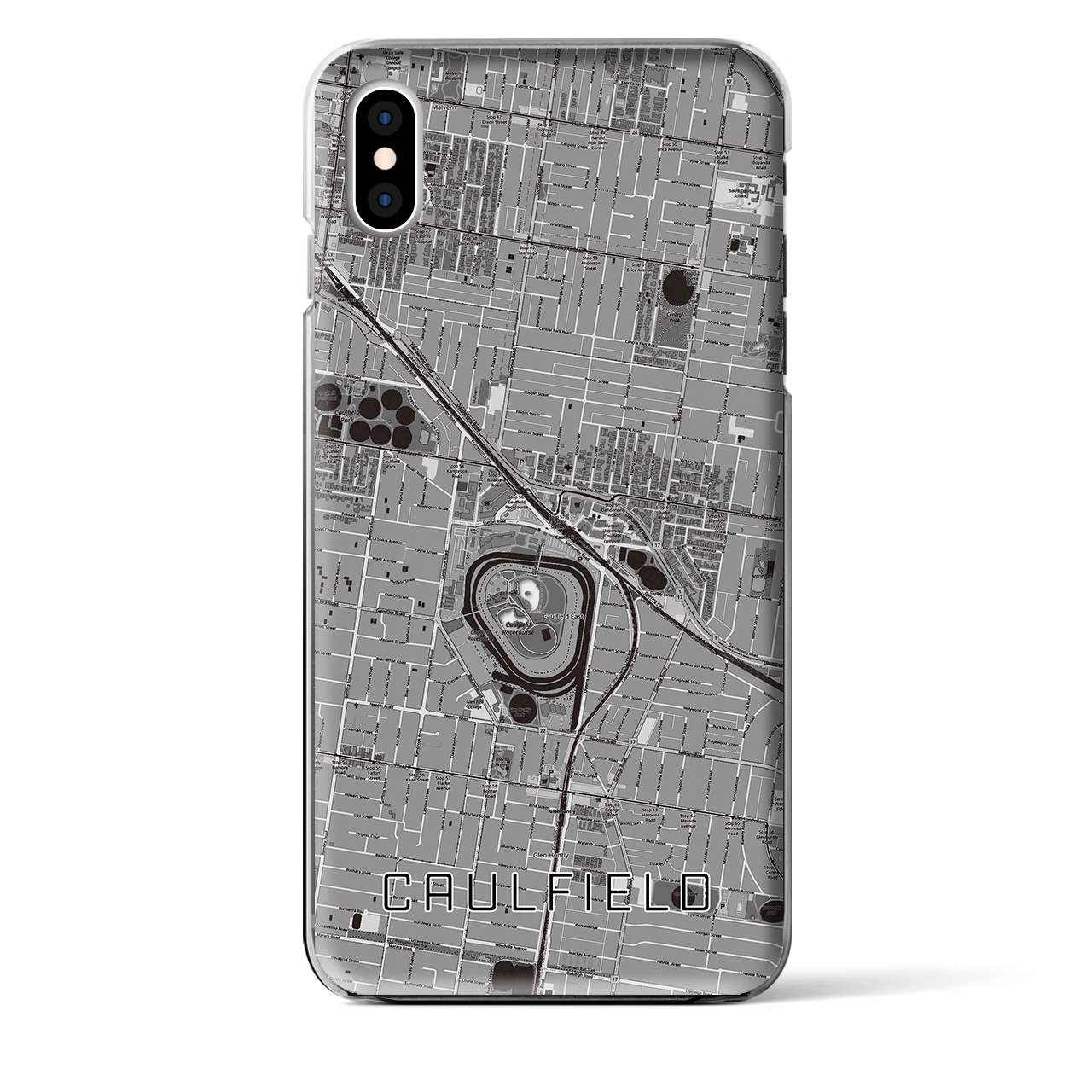 【コーフィールド(オーストラリア)】地図柄iPhoneケース(クリアタイプ)