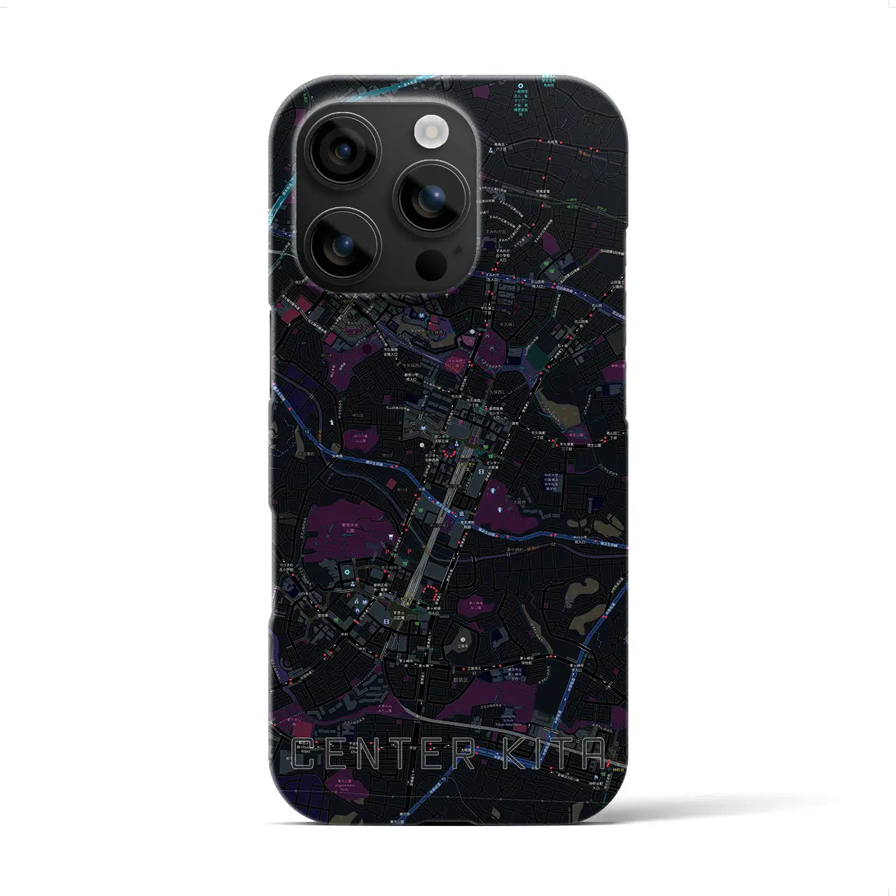 【センター北(神奈川県)】地図柄iPhoneケース(バックカバータイプ)