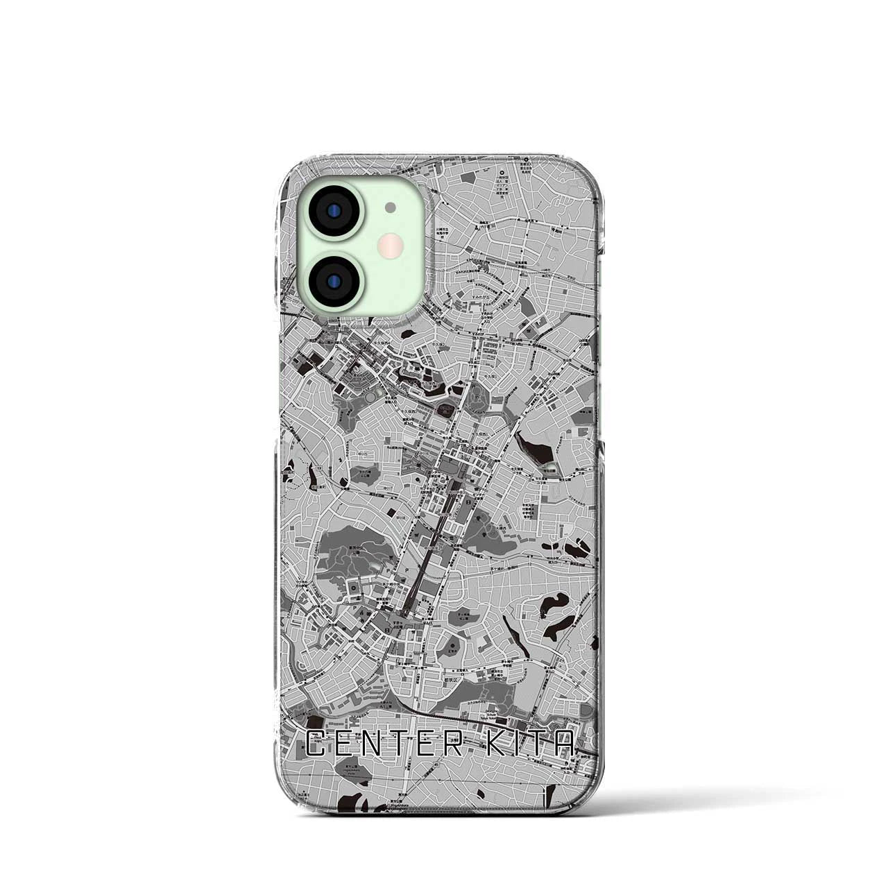 【センター北(神奈川県)】地図柄iPhoneケース(クリアタイプ)