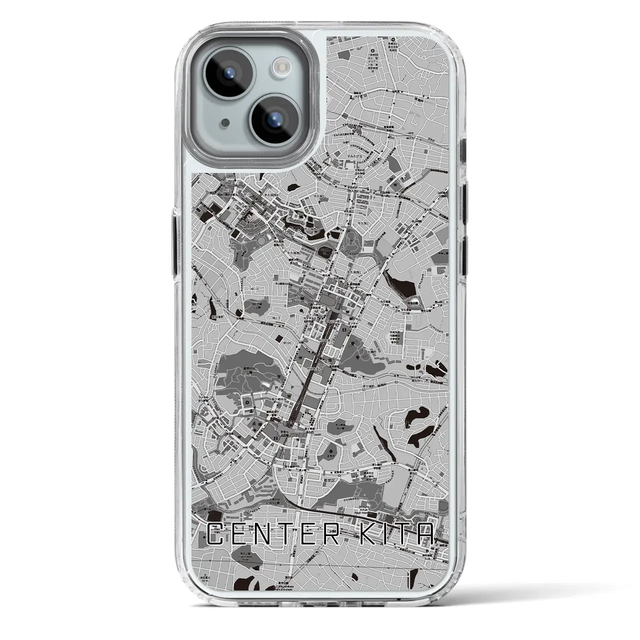 【センター北(神奈川県)】地図柄iPhoneケース(MagSafeタイプ)