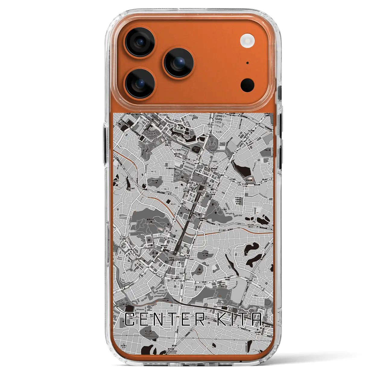 【センター北(神奈川県)】地図柄iPhoneケース(MagSafeタイプ)