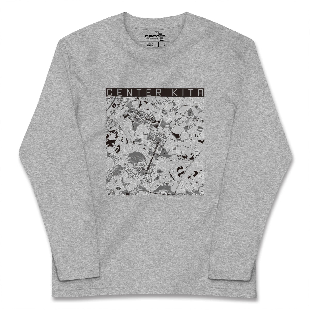 【センター北(神奈川県)】地図柄ロングスリーブTシャツ