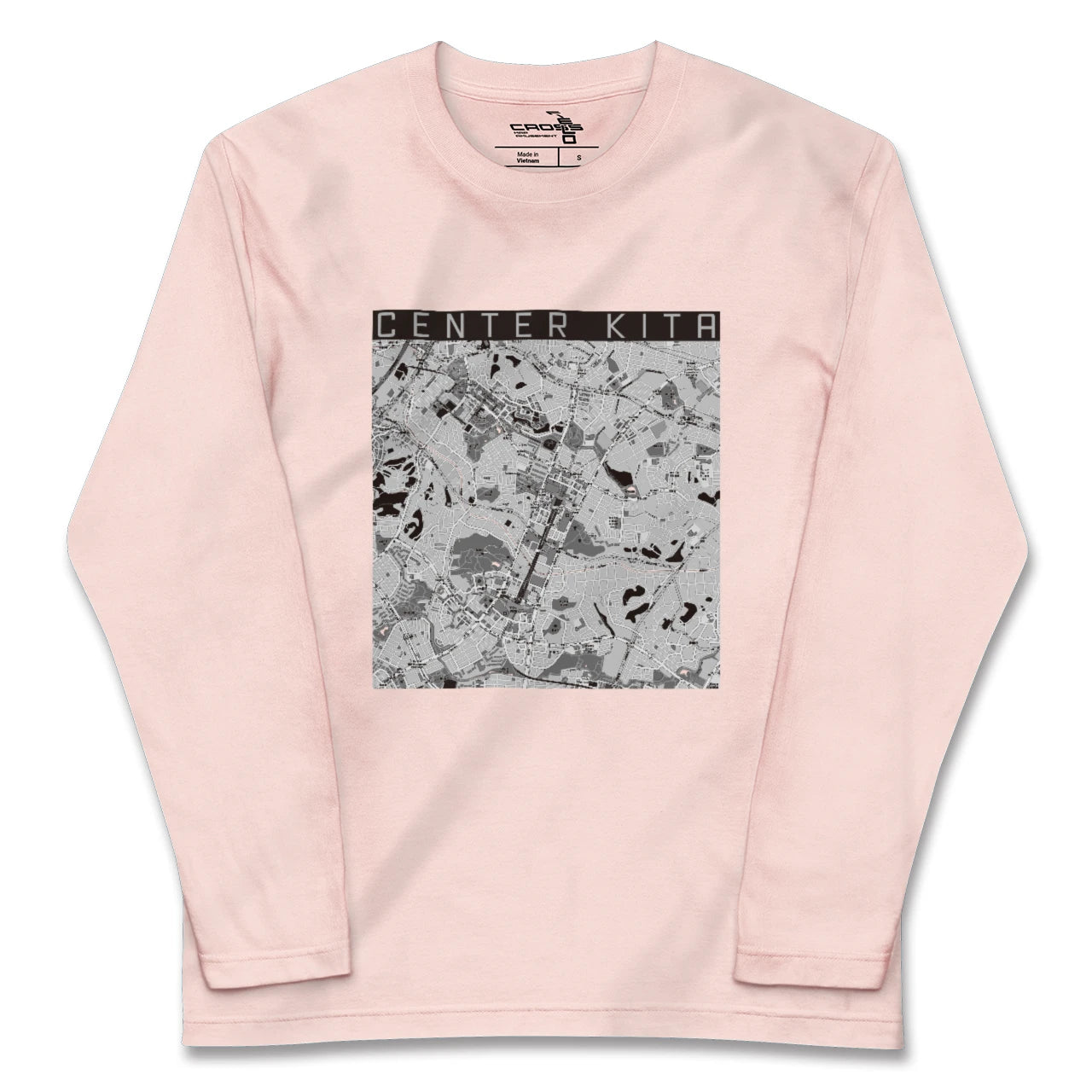 【センター北(神奈川県)】地図柄ロングスリーブTシャツ