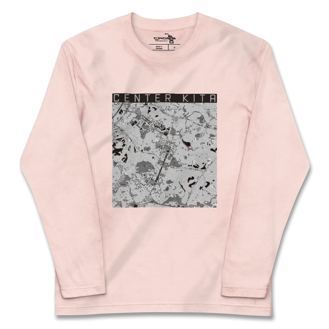 【センター北(神奈川県)】地図柄ロングスリーブTシャツ