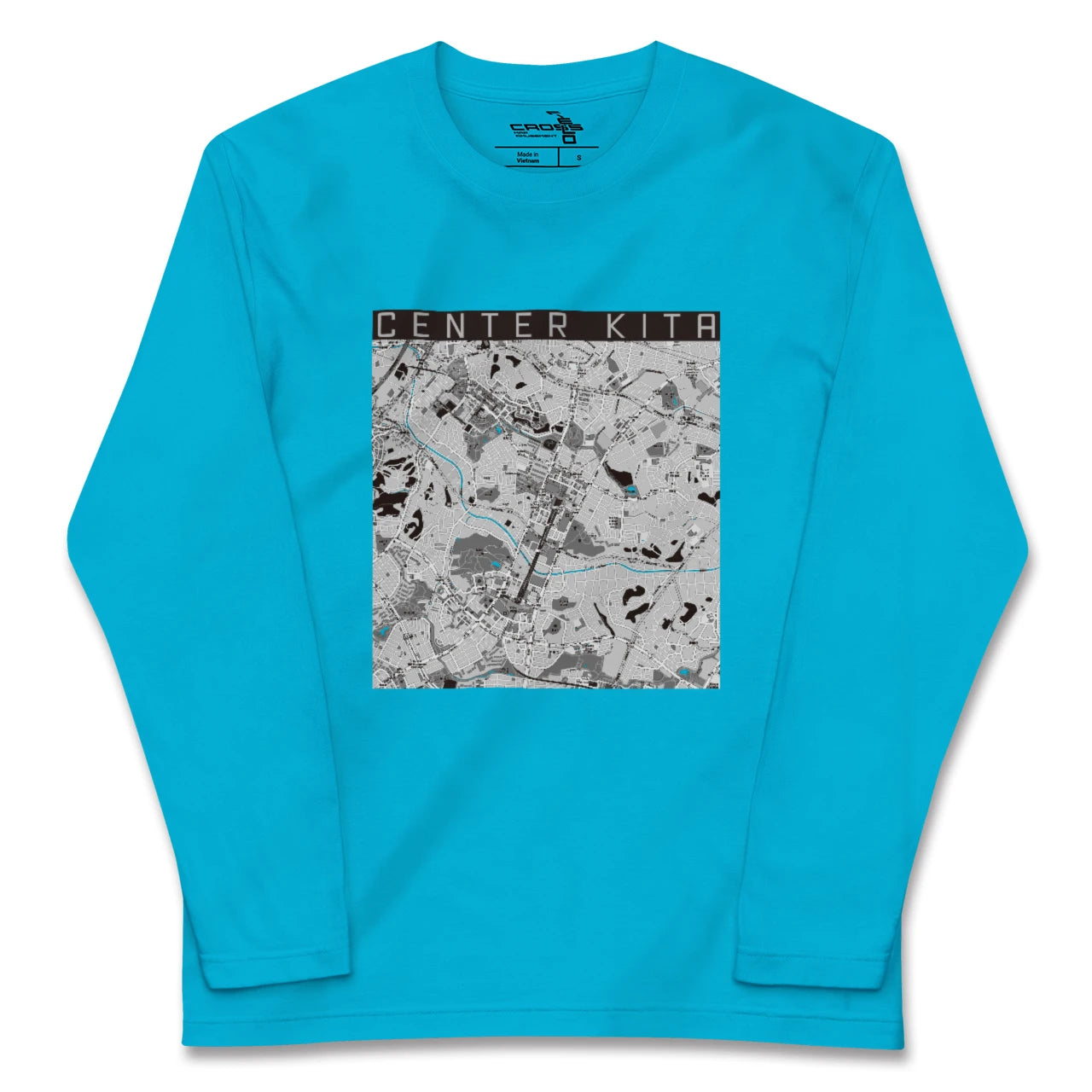 【センター北(神奈川県)】地図柄ロングスリーブTシャツ