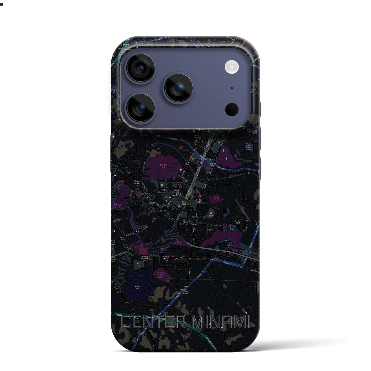 【センター南(神奈川県)】地図柄iPhoneケース(バックカバータイプ)