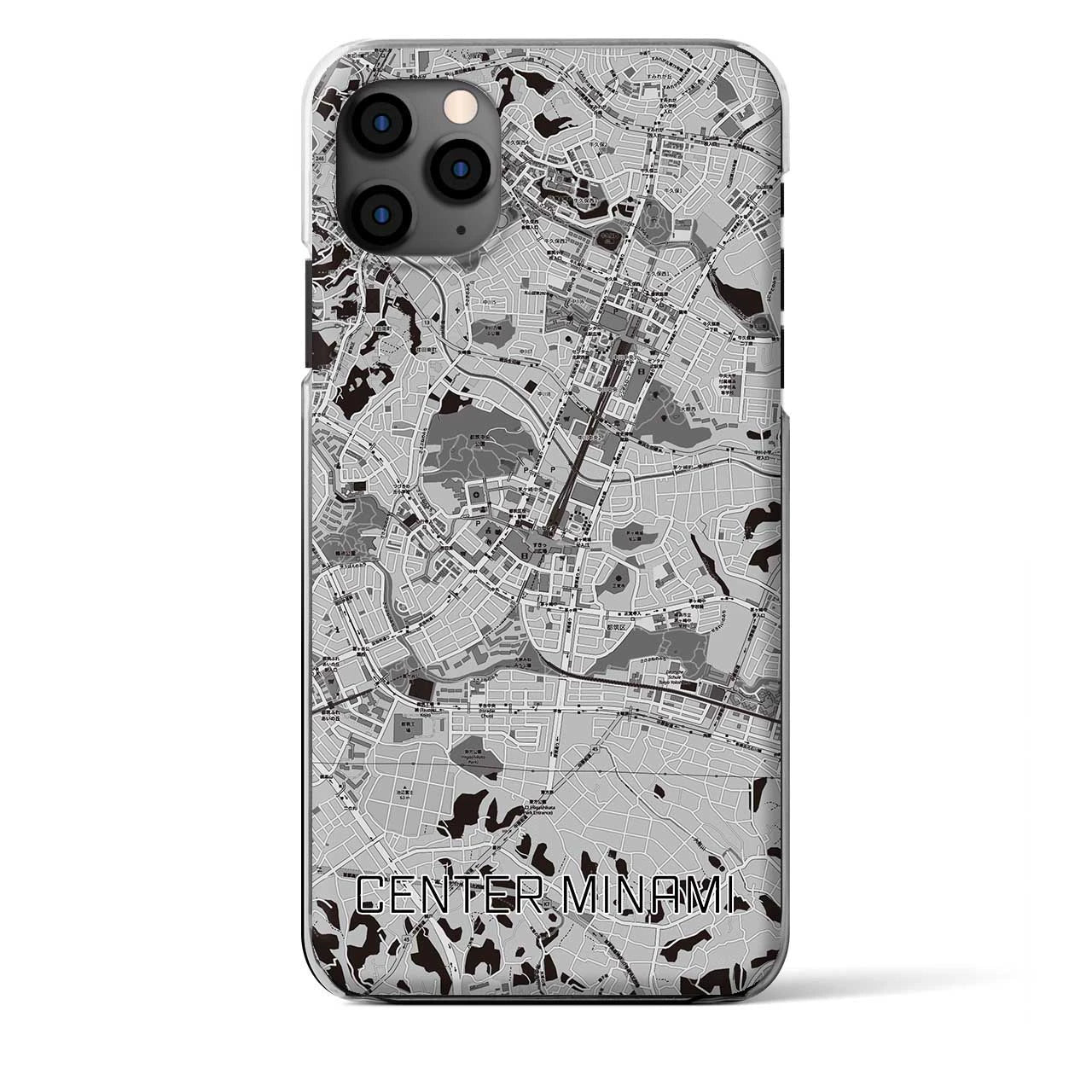 【センター南(神奈川県)】地図柄iPhoneケース(クリアタイプ)