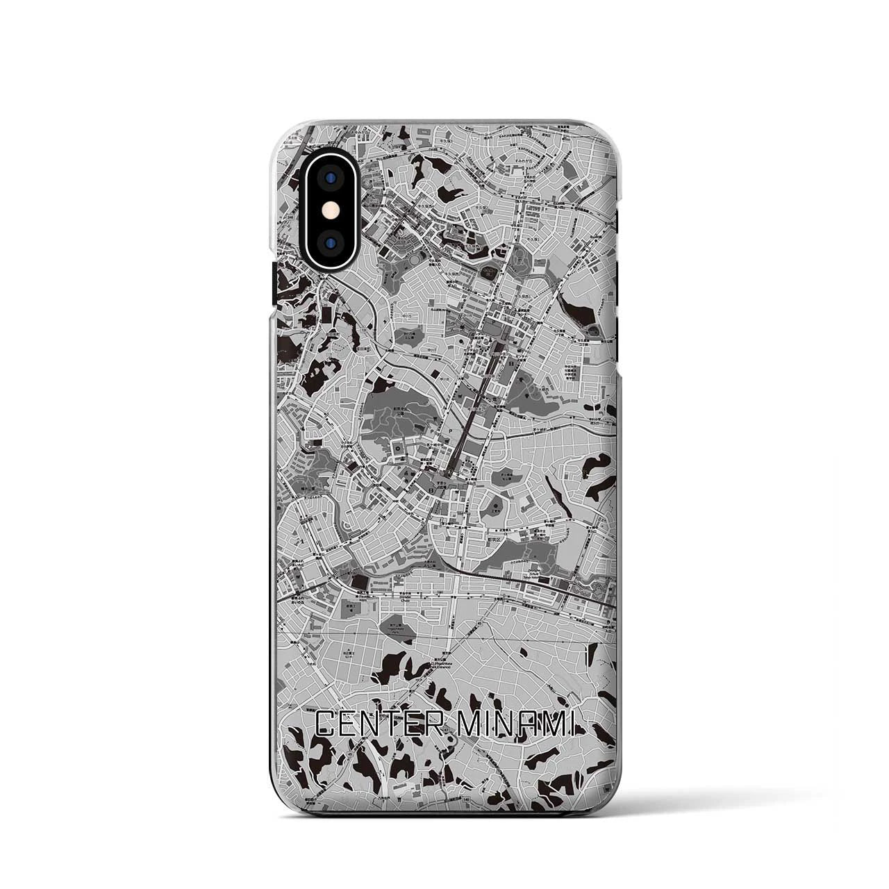 【センター南(神奈川県)】地図柄iPhoneケース(クリアタイプ)