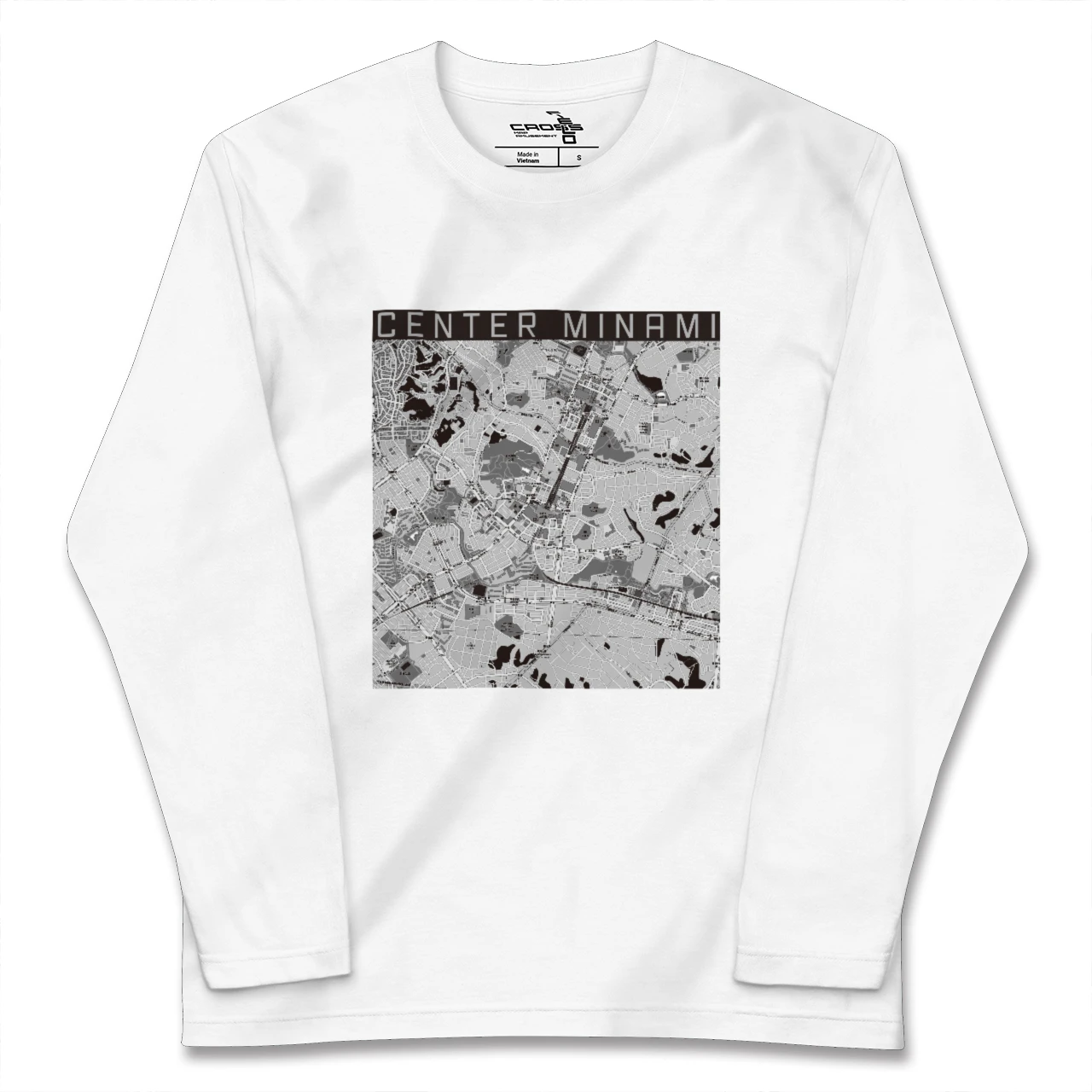 【センター南(神奈川県)】地図柄ロングスリーブTシャツ