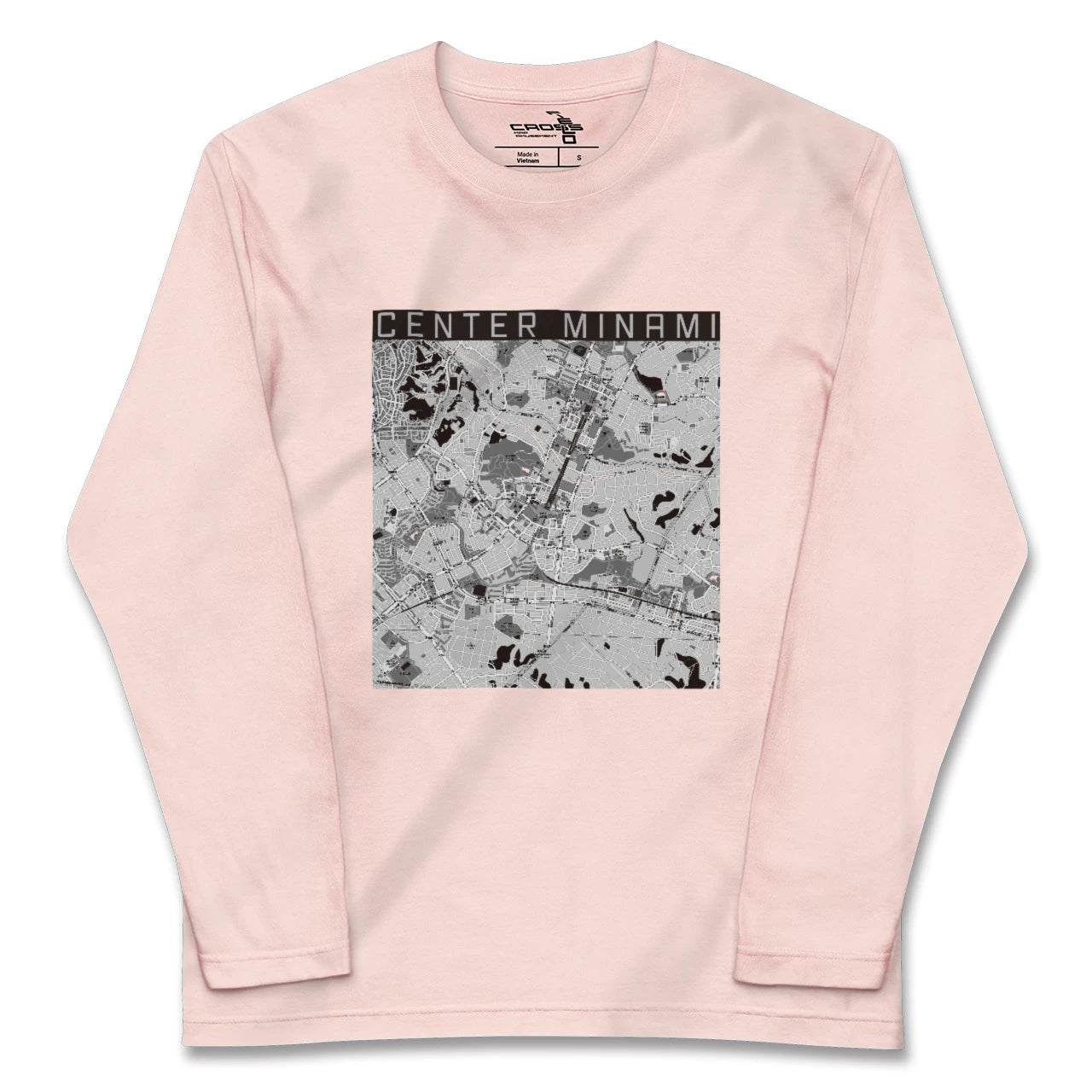 【センター南(神奈川県)】地図柄ロングスリーブTシャツ