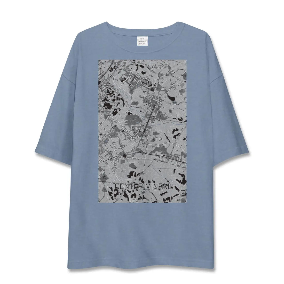【センター南(神奈川県)】地図柄ビッグシルエットTシャツ