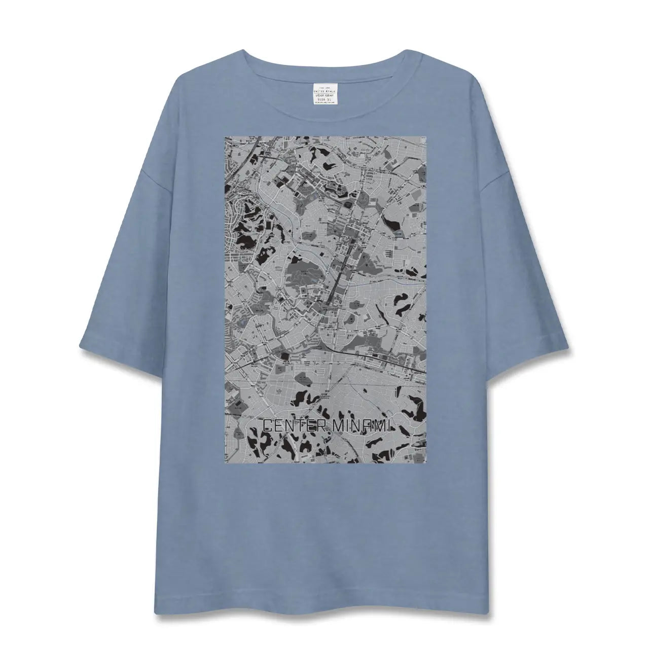 【センター南(神奈川県)】地図柄ビッグシルエットTシャツ