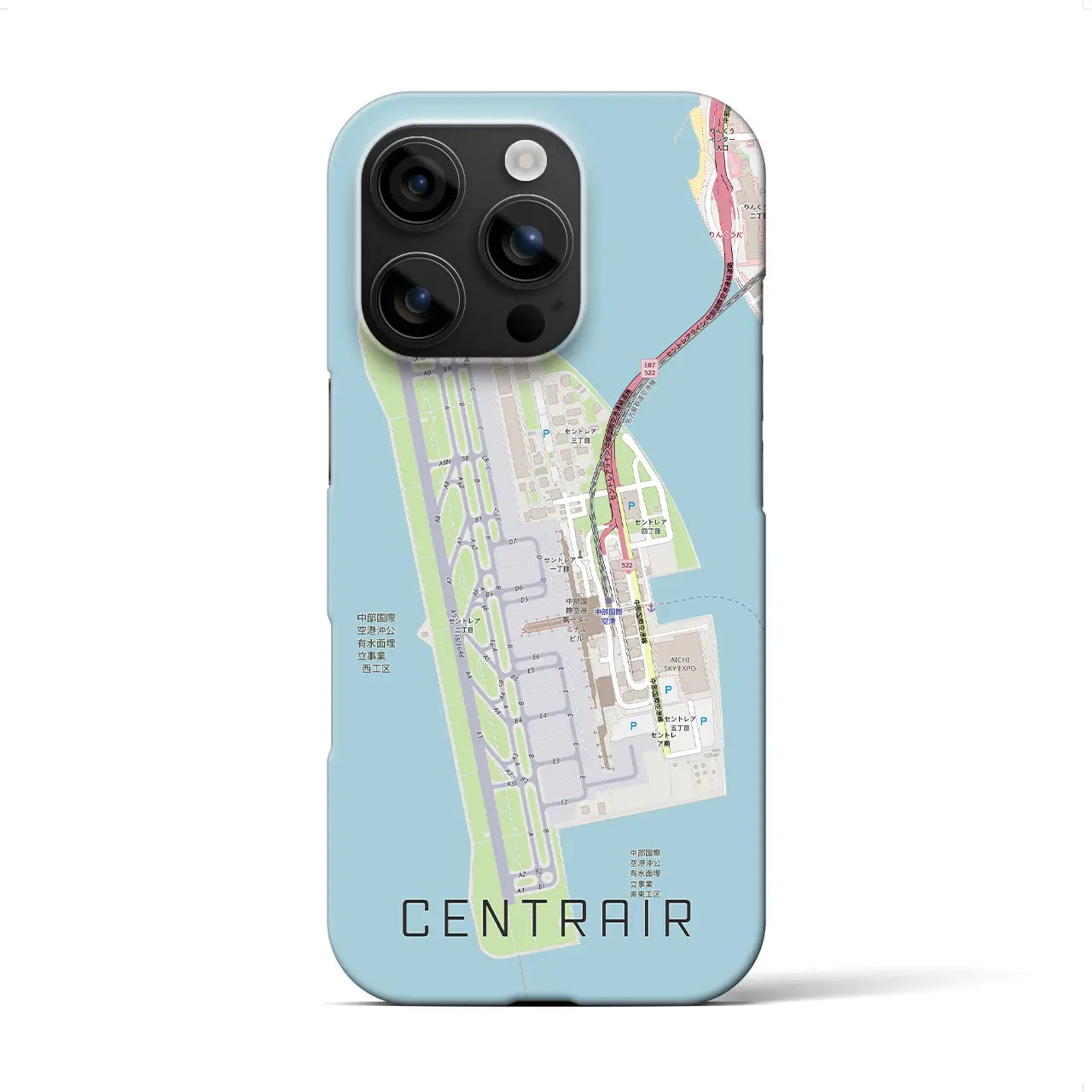 【中部国際空港(愛知県)】地図柄iPhoneケース(バックカバータイプ)