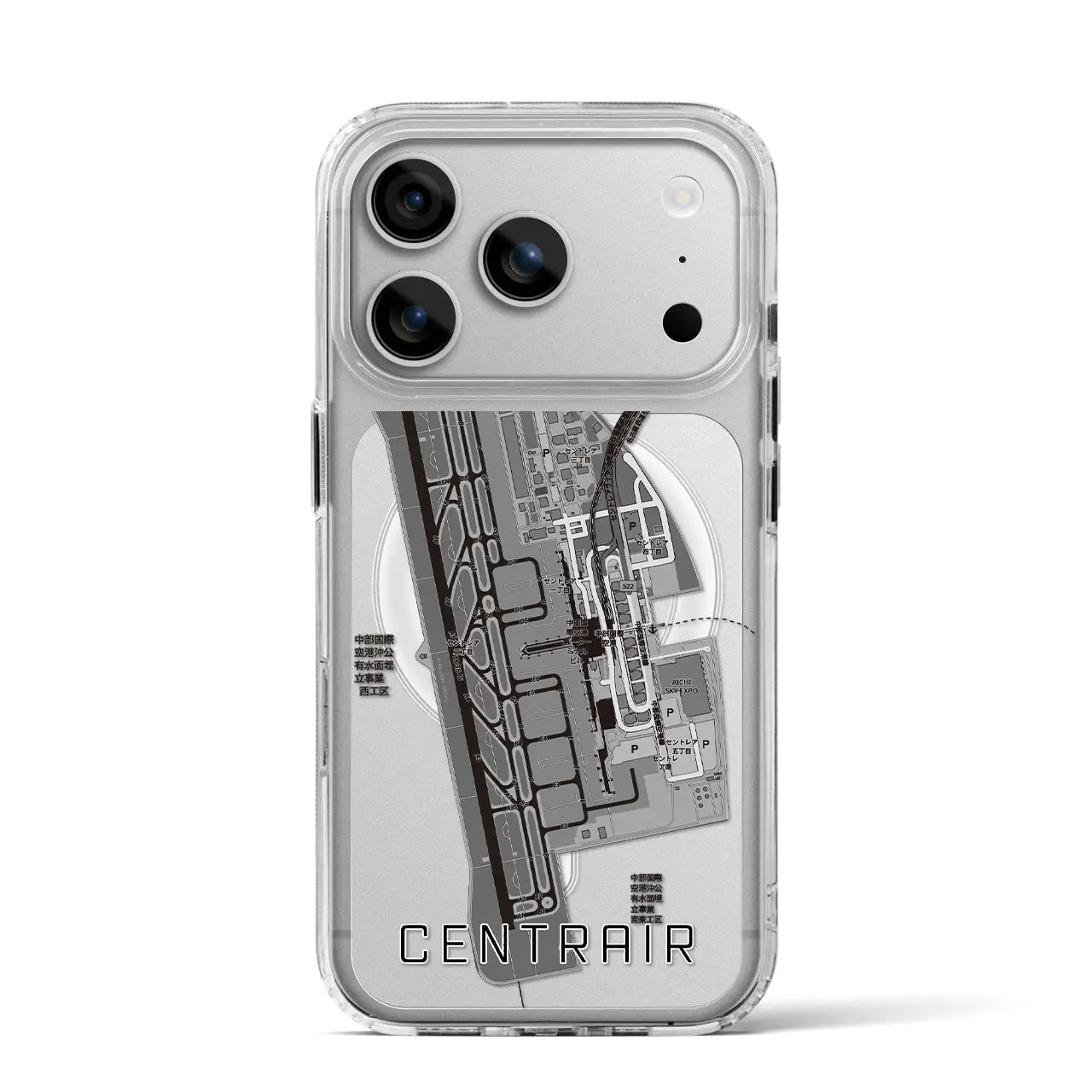 【中部国際空港(愛知県)】地図柄iPhoneケース(MagSafeタイプ)