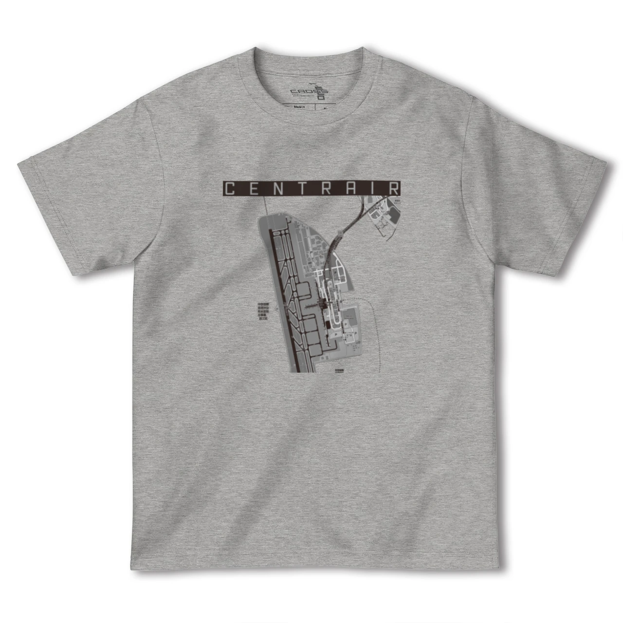 【中部国際空港(愛知県)】地図柄ヘビーウェイトTシャツ