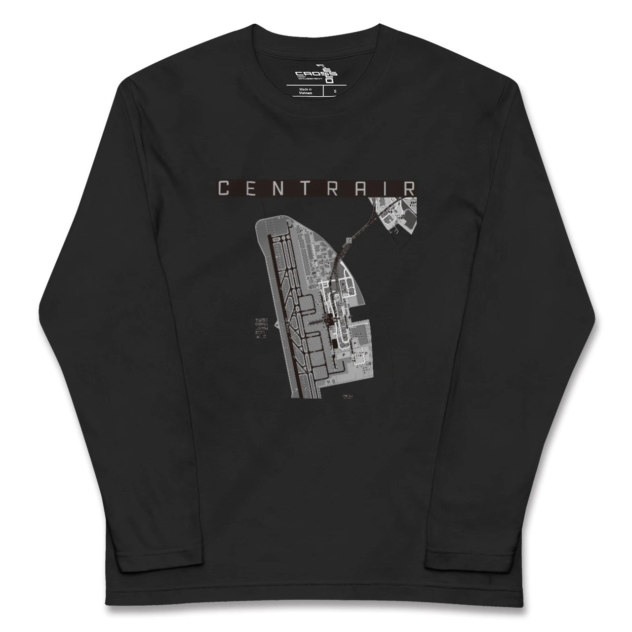 【中部国際空港(愛知県)】地図柄ロングスリーブTシャツ