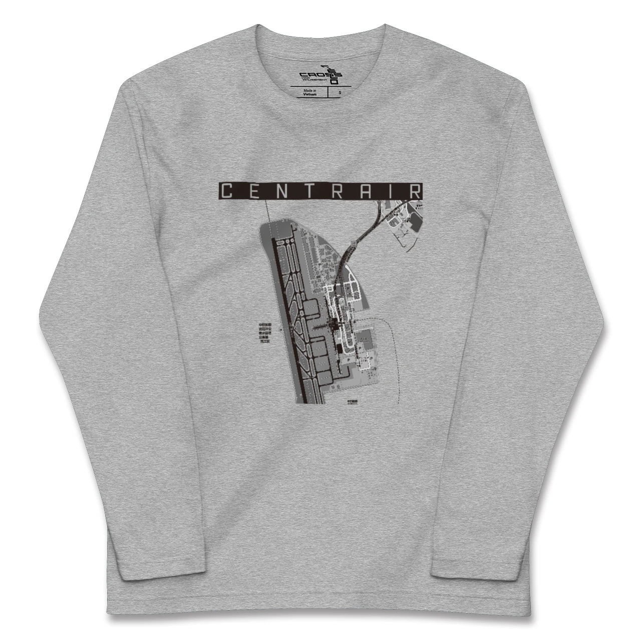 【中部国際空港(愛知県)】地図柄ロングスリーブTシャツ