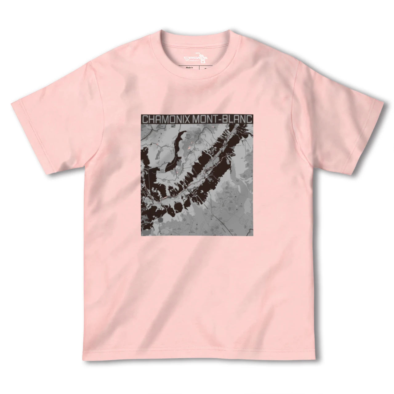 【シャモニー(フランス)】地図柄ヘビーウェイトTシャツ