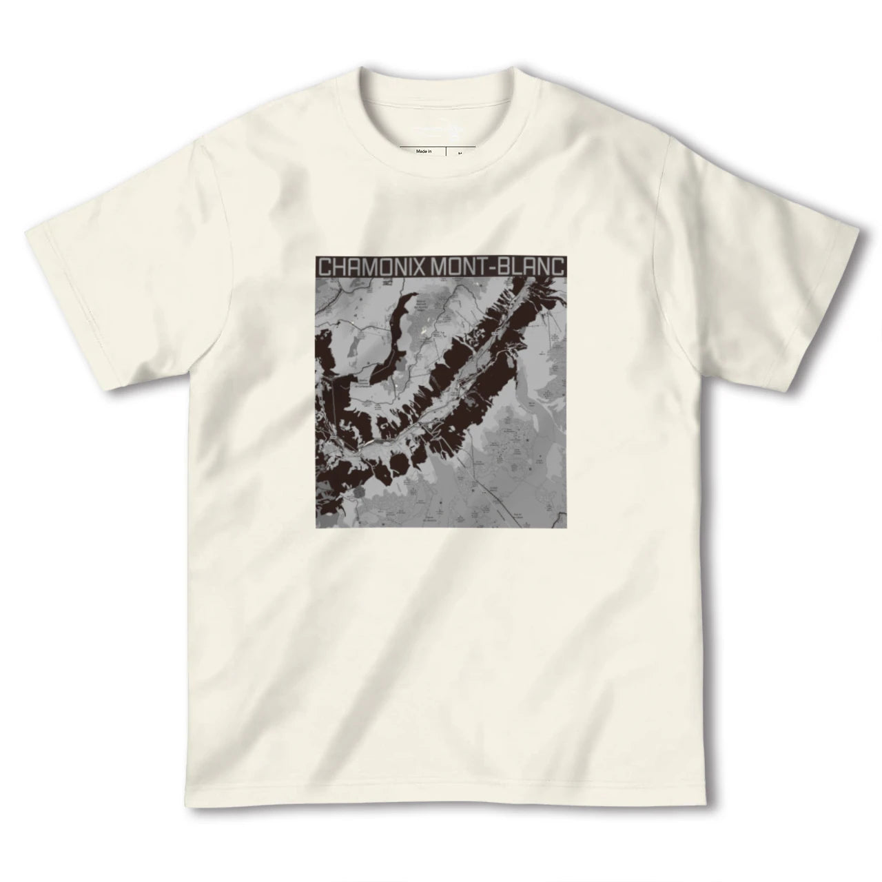 【シャモニー(フランス)】地図柄ヘビーウェイトTシャツ