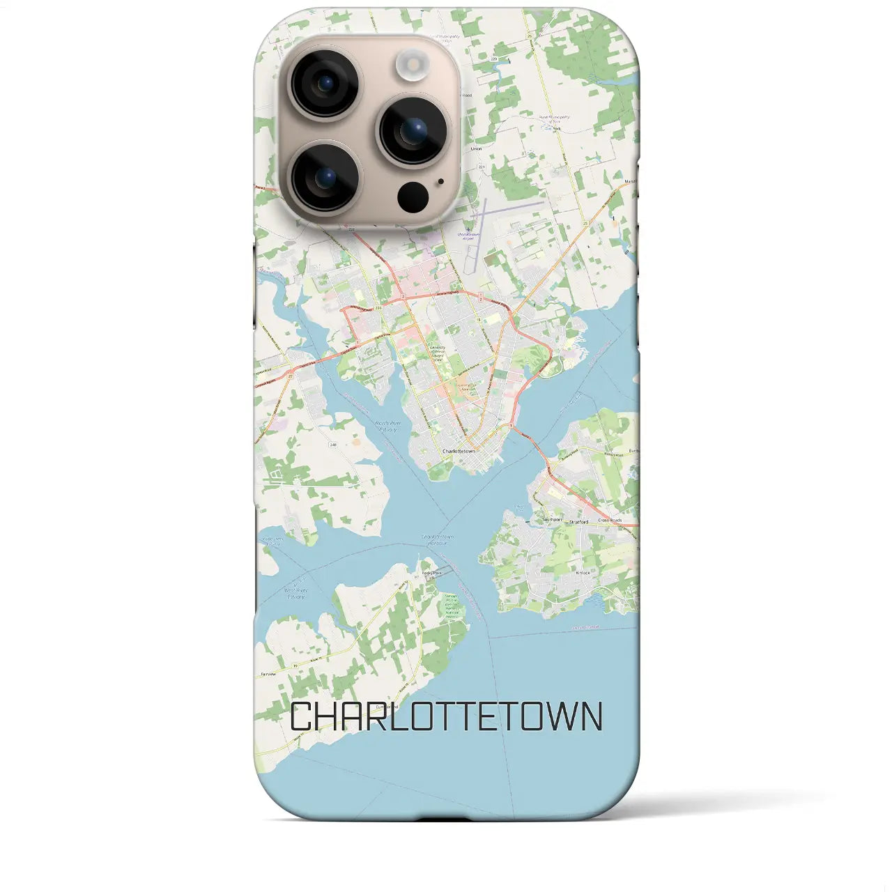 【シャーロットタウン(カナダ)】地図柄iPhoneケース(バックカバータイプ)