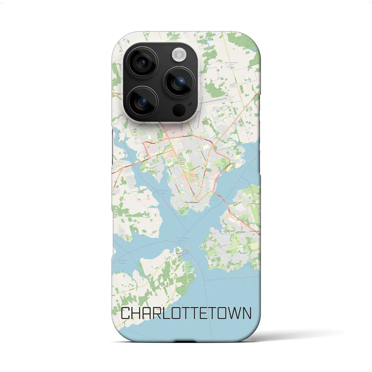 【シャーロットタウン(カナダ)】地図柄iPhoneケース(バックカバータイプ)