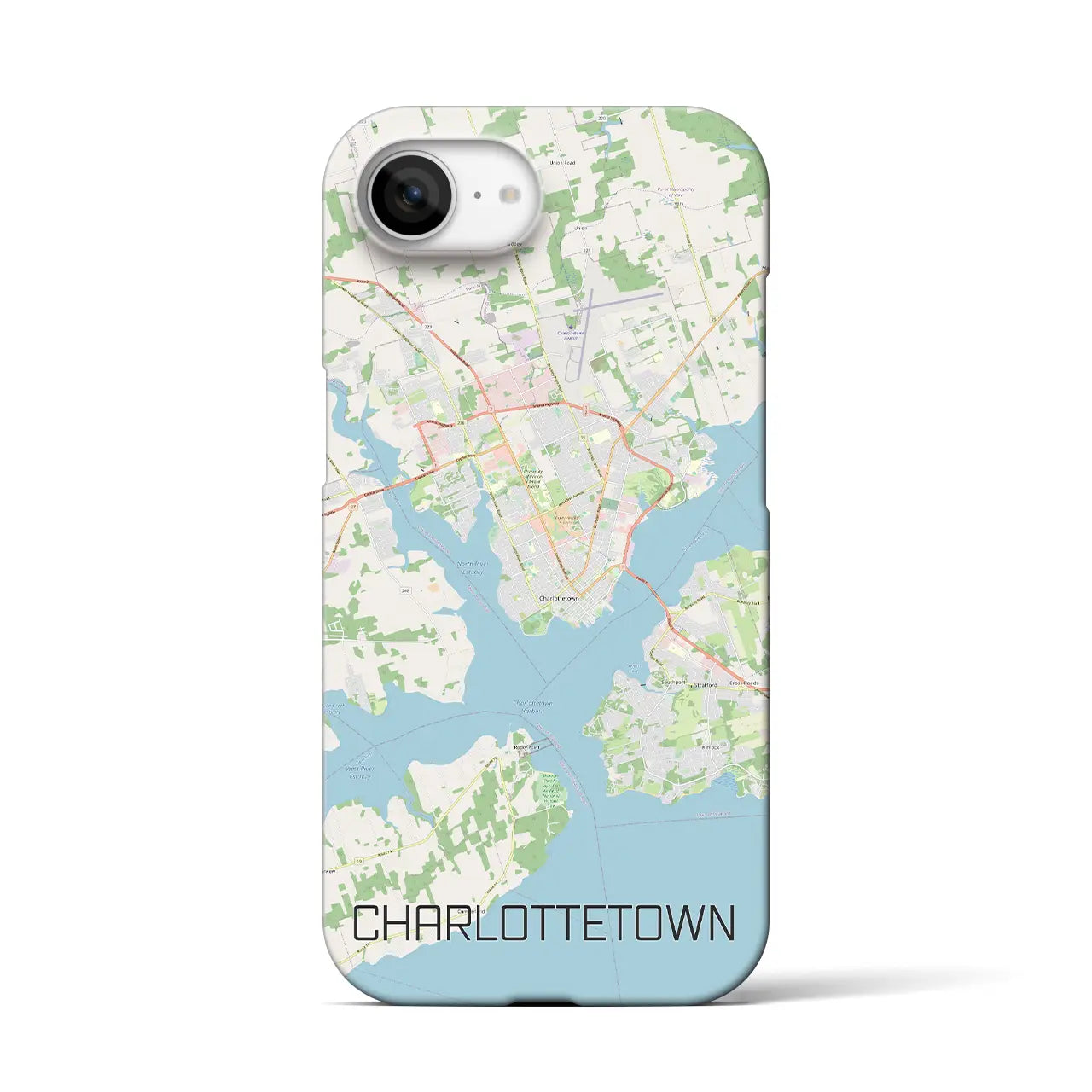 【シャーロットタウン(カナダ)】地図柄iPhoneケース(バックカバータイプ)