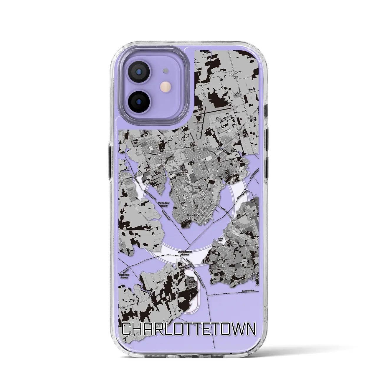 【シャーロットタウン(カナダ)】地図柄iPhoneケース(MagSafeタイプ)