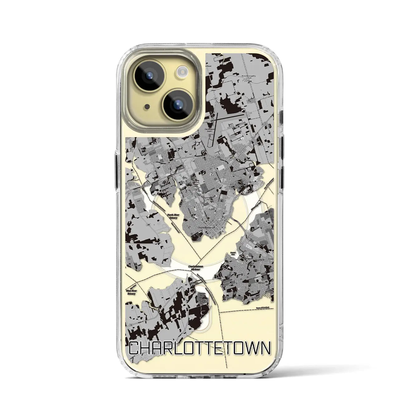 【シャーロットタウン(カナダ)】地図柄iPhoneケース(MagSafeタイプ)
