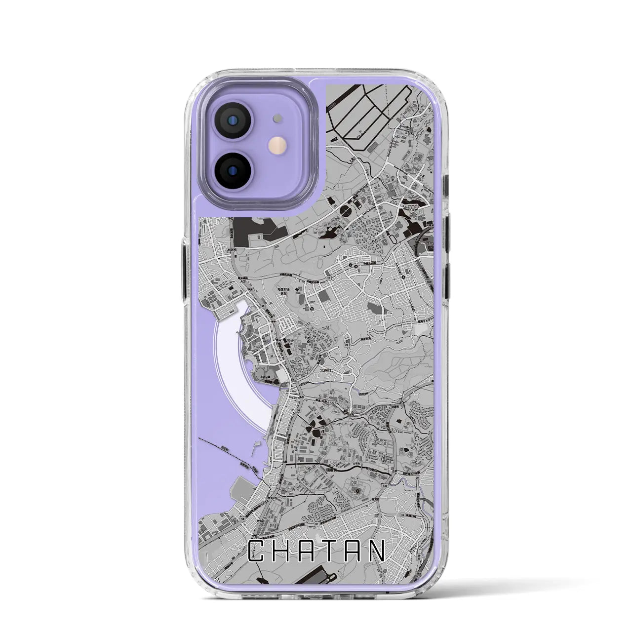 【北谷(沖縄県)】地図柄iPhoneケース(MagSafeタイプ)