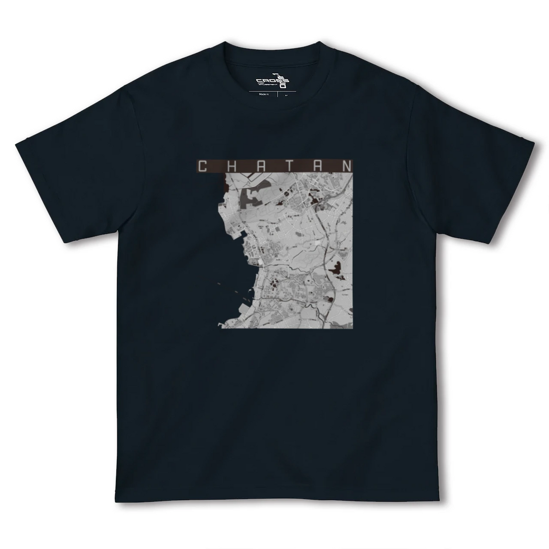 【北谷(沖縄県)】地図柄ヘビーウェイトTシャツ