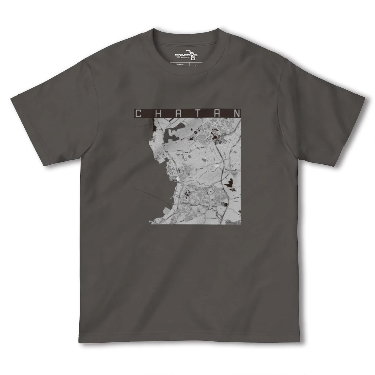 【北谷(沖縄県)】地図柄ヘビーウェイトTシャツ