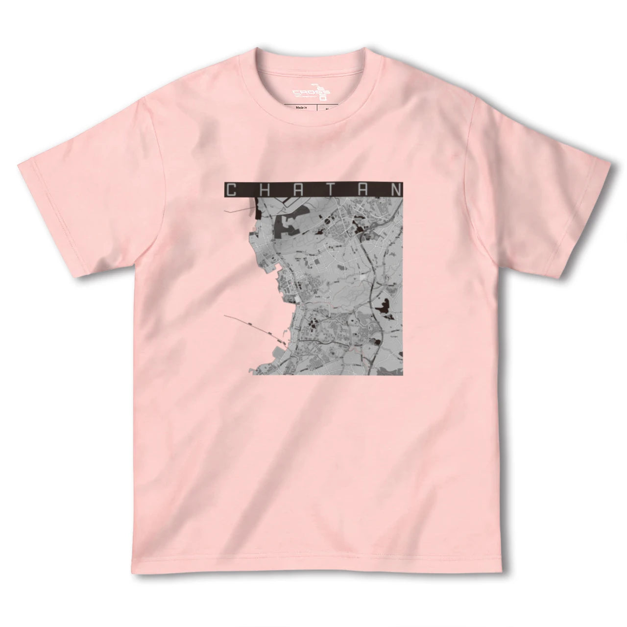 【北谷(沖縄県)】地図柄ヘビーウェイトTシャツ