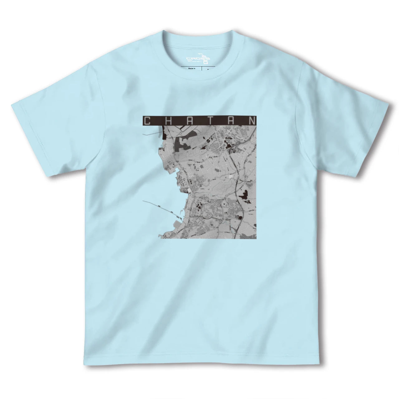 【北谷(沖縄県)】地図柄ヘビーウェイトTシャツ