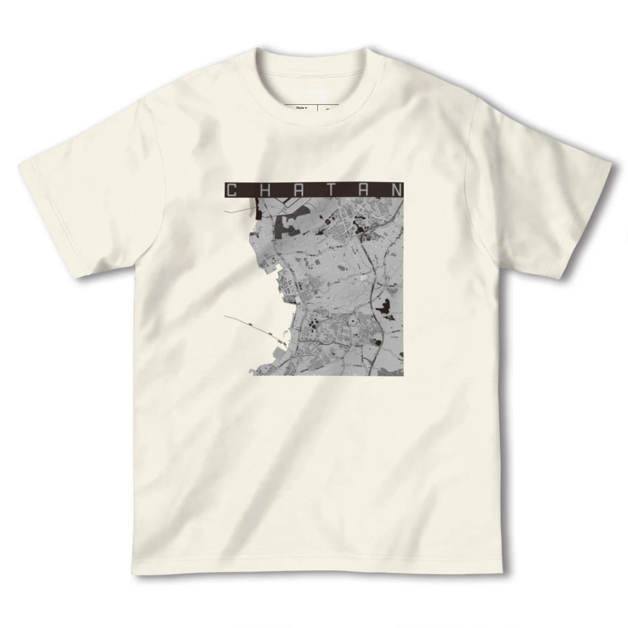 【北谷(沖縄県)】地図柄ヘビーウェイトTシャツ