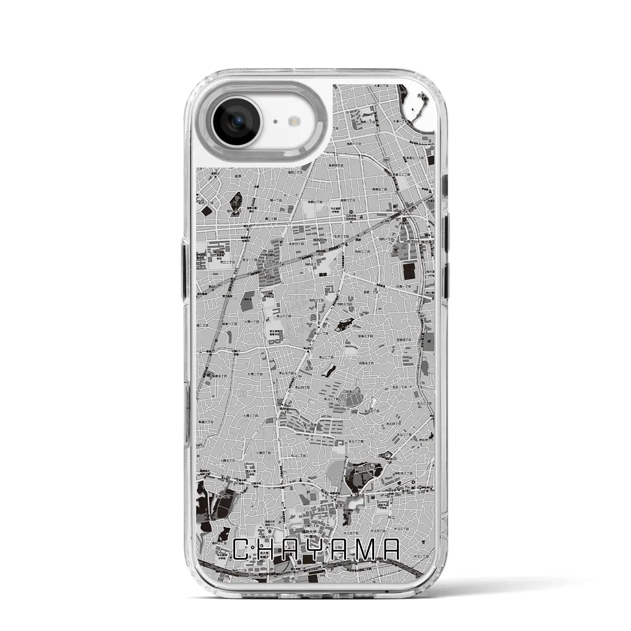 【茶山(福岡県)】地図柄iPhoneケース(MagSafeタイプ)