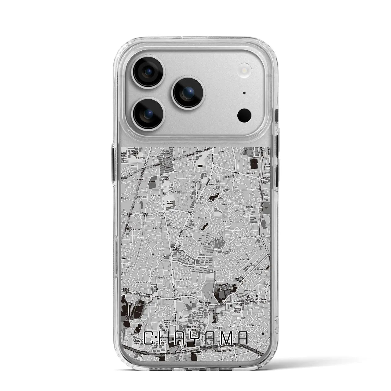 【茶山(福岡県)】地図柄iPhoneケース(MagSafeタイプ)