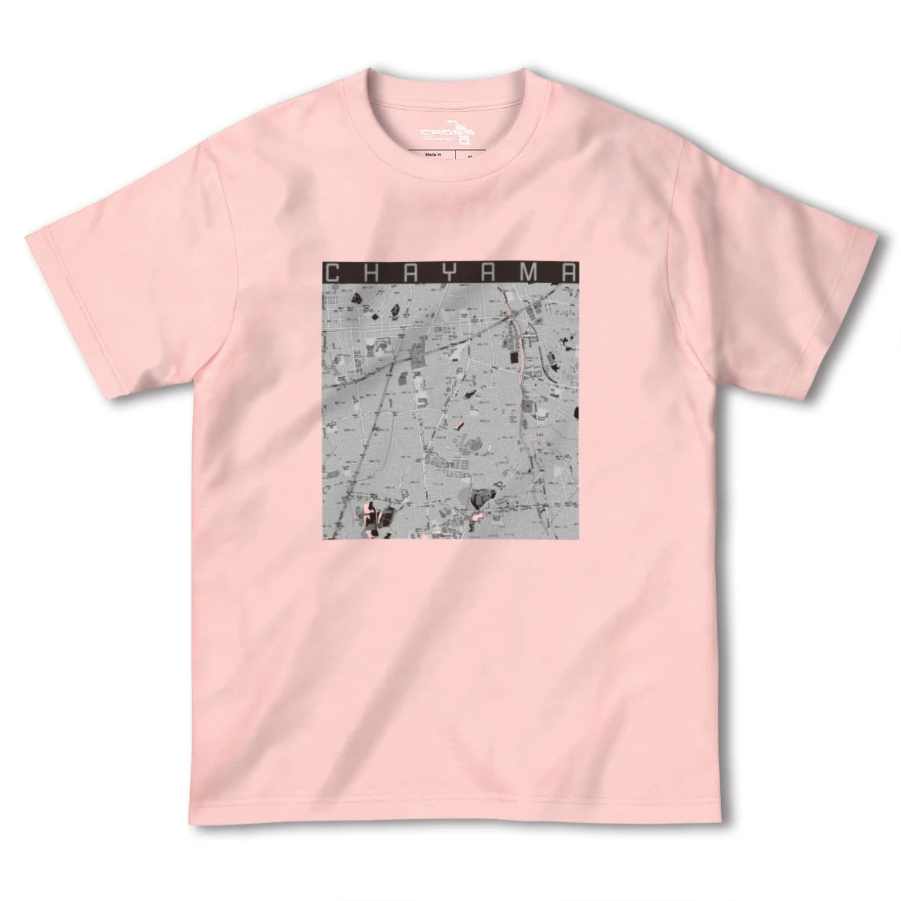【茶山(福岡県)】地図柄ヘビーウェイトTシャツ
