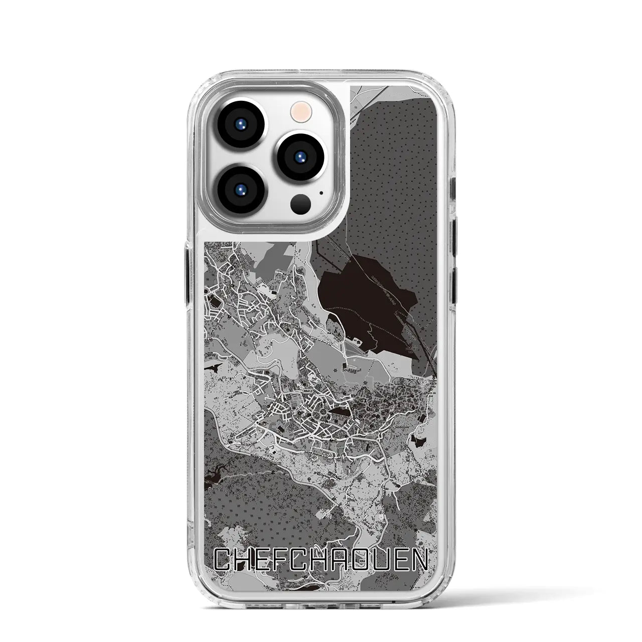 【シャウエン(モロッコ)】地図柄iPhoneケース(MagSafeタイプ)