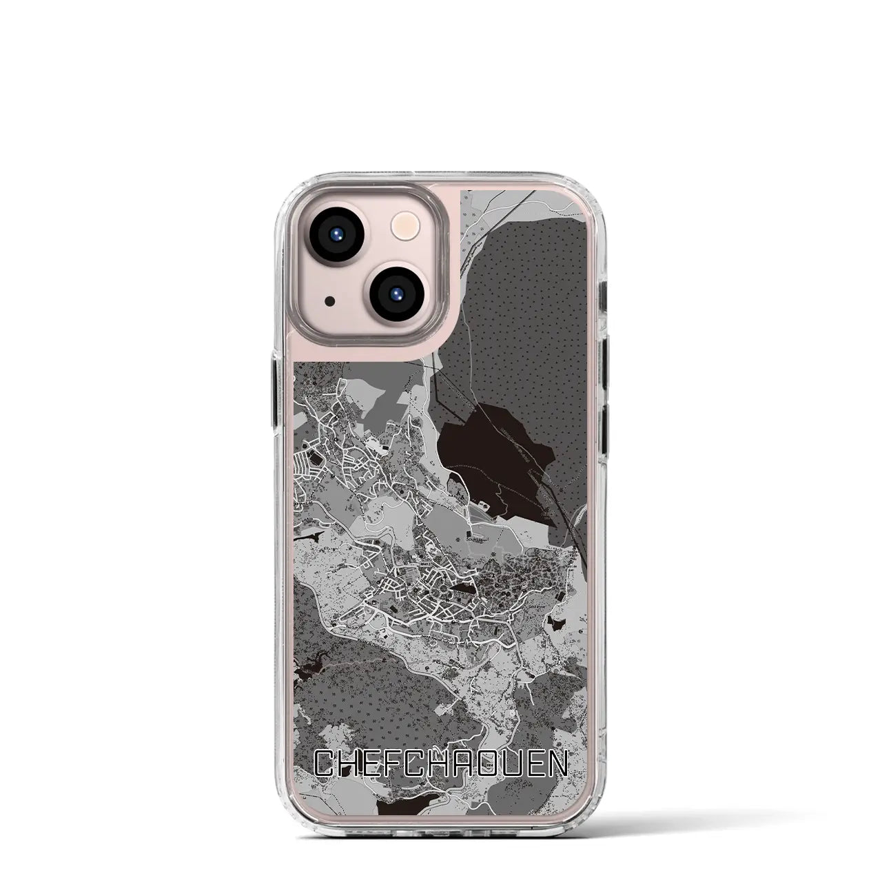 【シャウエン(モロッコ)】地図柄iPhoneケース(MagSafeタイプ)