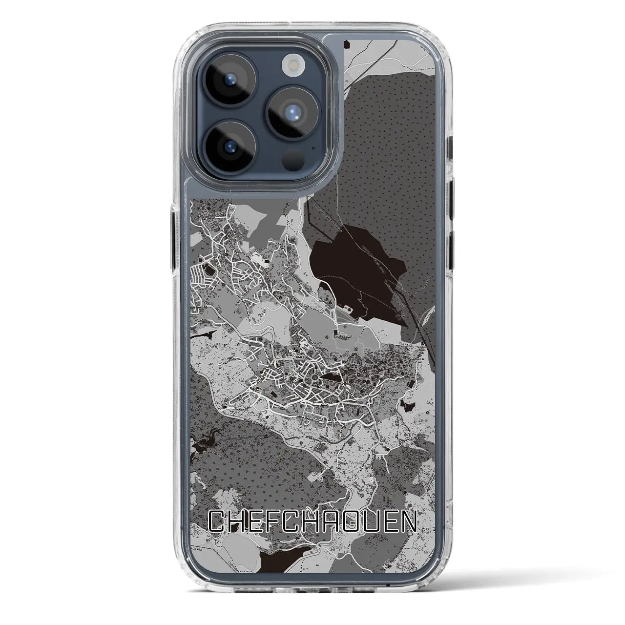 【シャウエン(モロッコ)】地図柄iPhoneケース(MagSafeタイプ)