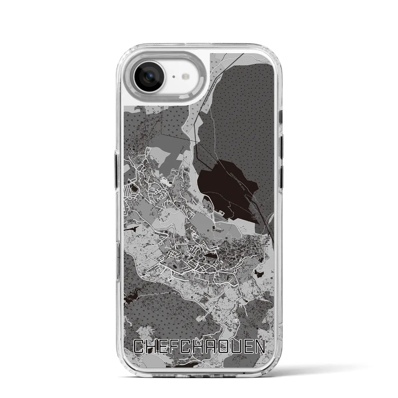 【シャウエン(モロッコ)】地図柄iPhoneケース(MagSafeタイプ)
