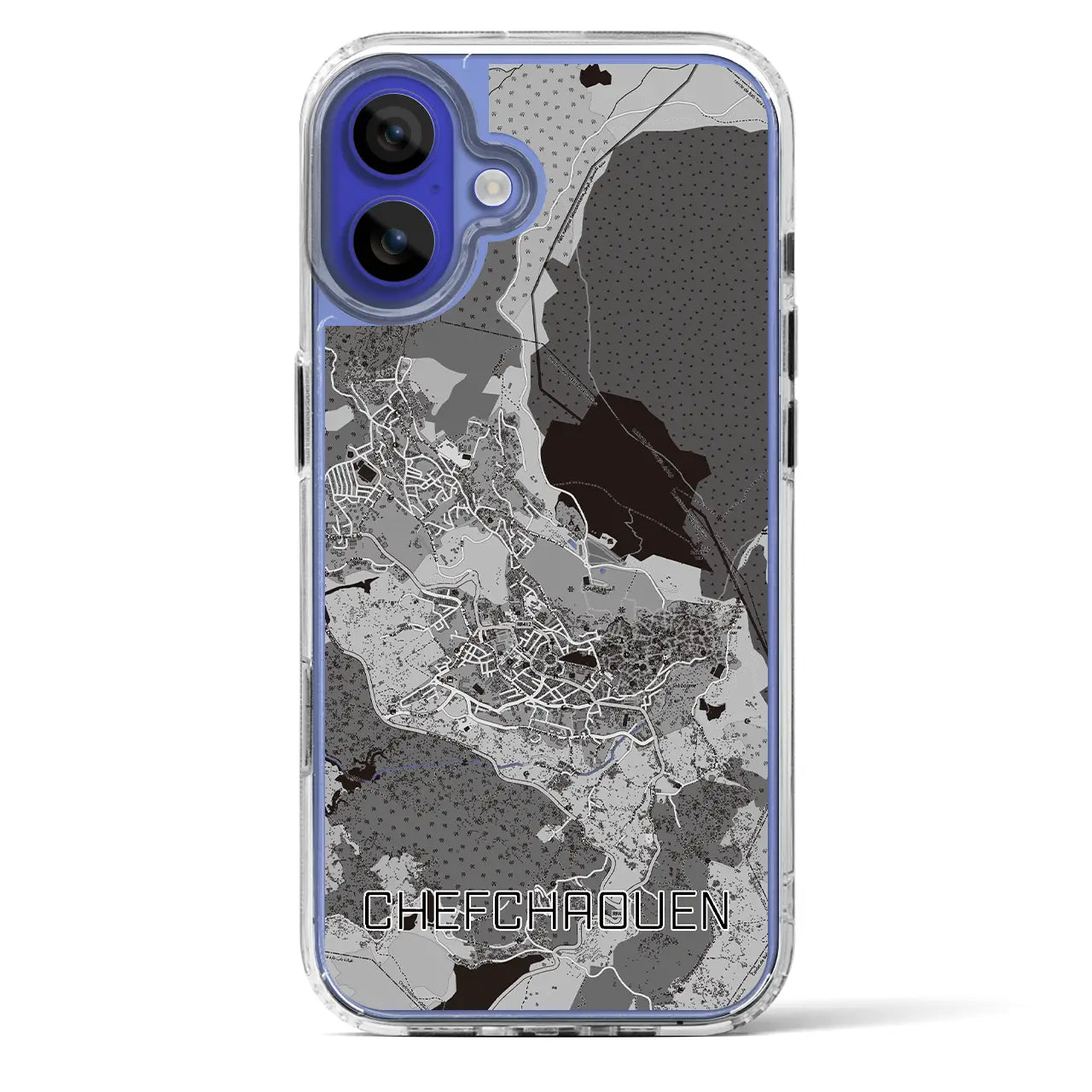 【シャウエン(モロッコ)】地図柄iPhoneケース(MagSafeタイプ)