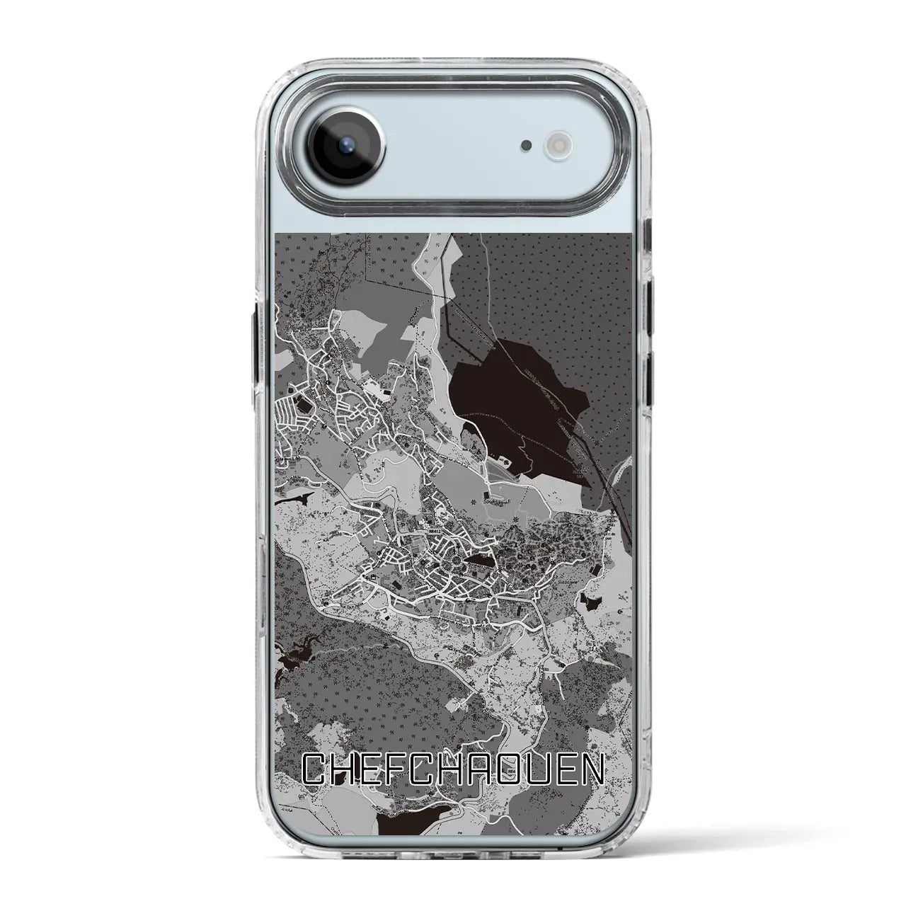 【シャウエン(モロッコ)】地図柄iPhoneケース(MagSafeタイプ)